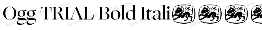 Ogg TRIAL Bold Itali字体转换